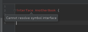 Interface error